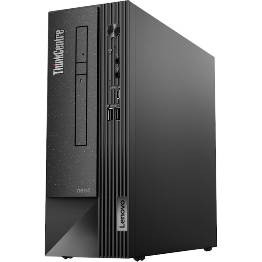 Lenovo ThinkCentre Neo 50s 11T0003AFR Desktop Computer - Intel Core i3 12th Gen i3-12100 - 8 GB - 256 GB PCI Express NVMe 3.0 x4 SSD - Small Form Factor - Black