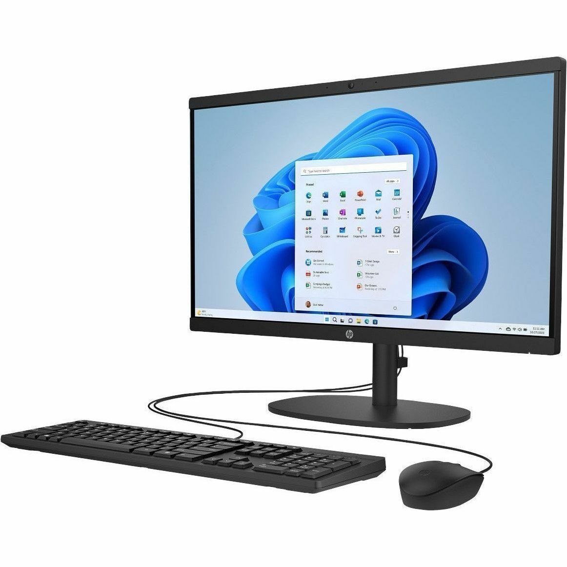 HP 22-dg0000i 22-dg0001a All-in-One Computer - Intel N-Series N100 - 8 GB - 256 GB SSD - 21.4" Full HD - Desktop - Jet Black
