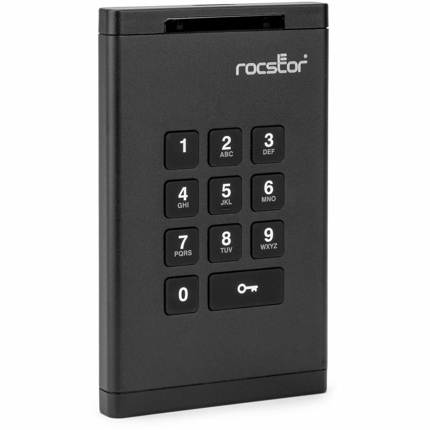Rocstor DataSecure EX20 16 TB Portable Rugged Solid State Drive - External - Black - TAA Compliant