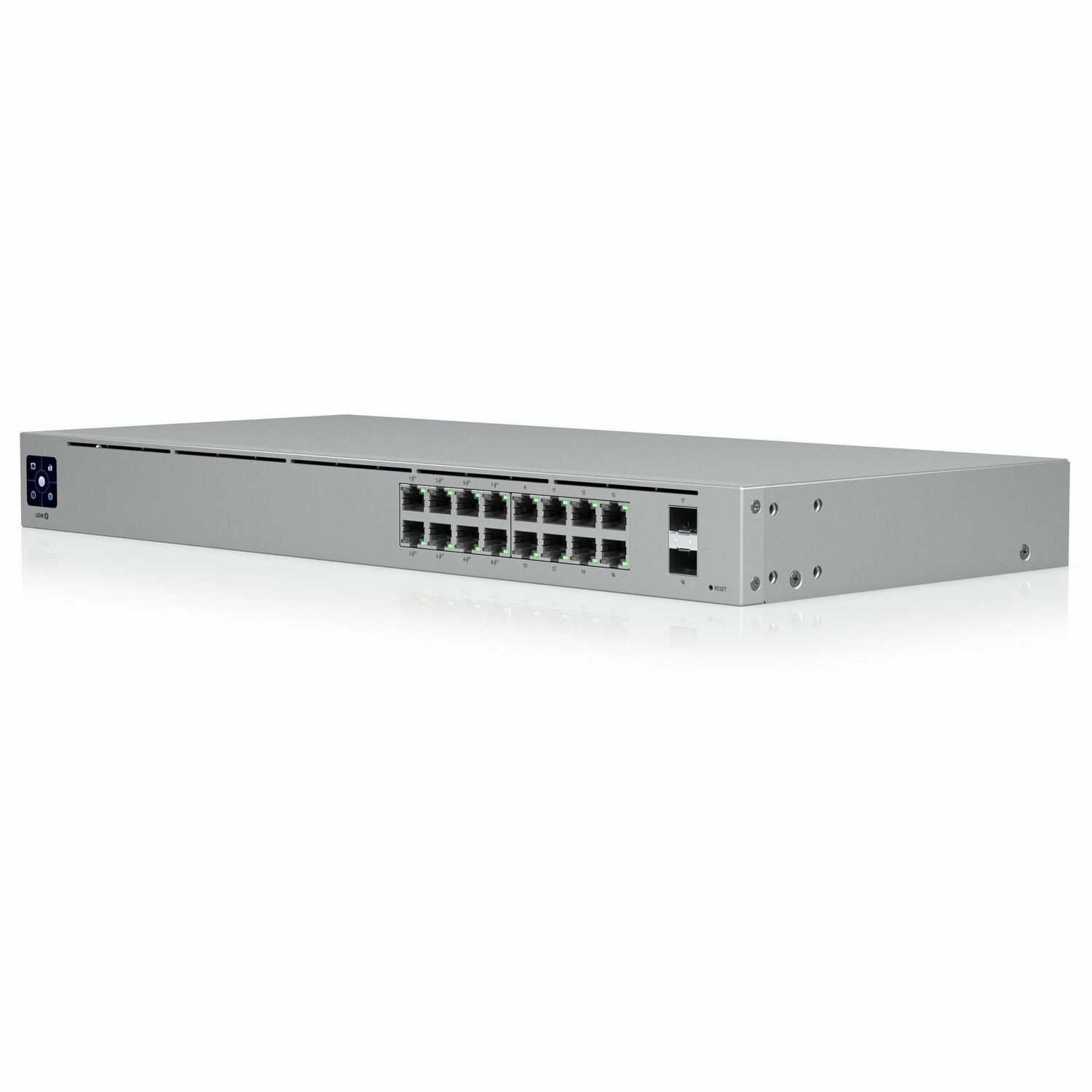 Ubiquiti UniFi 16-Port Managed PoE+ Gigabit Switch With SFP 150W - Touch Display - Fanless