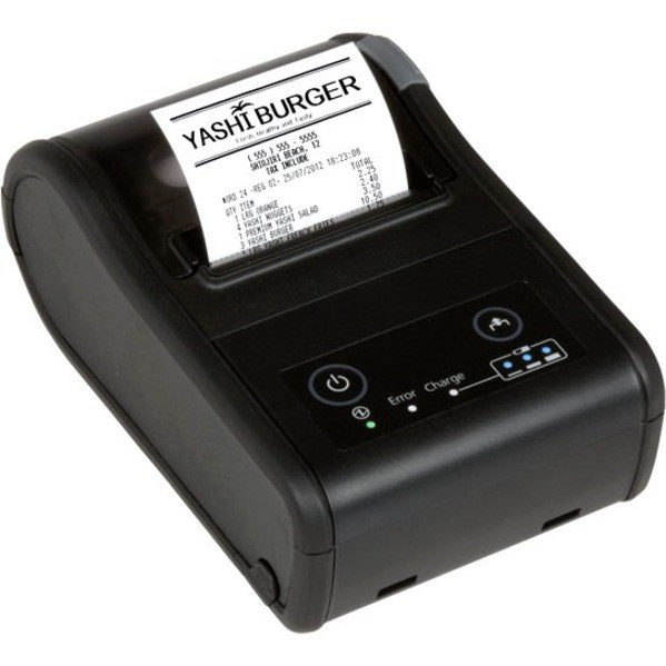 Epson TM-P60II Direct Thermal Printer - Monochrome - Handheld - Receipt Print - USB - Bluetooth - Battery Included - With Cutter - Black - 2.24" Print Width - 3.94 in/s Mono - 203 x 203 dpi - 2.36" Label Width
