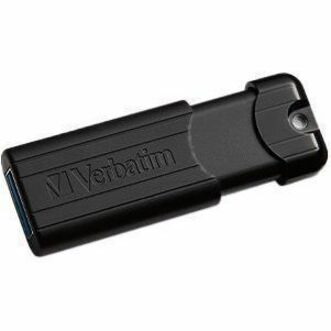 Verbatim PinStripe 256 GB USB 3.2 (Gen 1) Type A Flash Drive - Black
