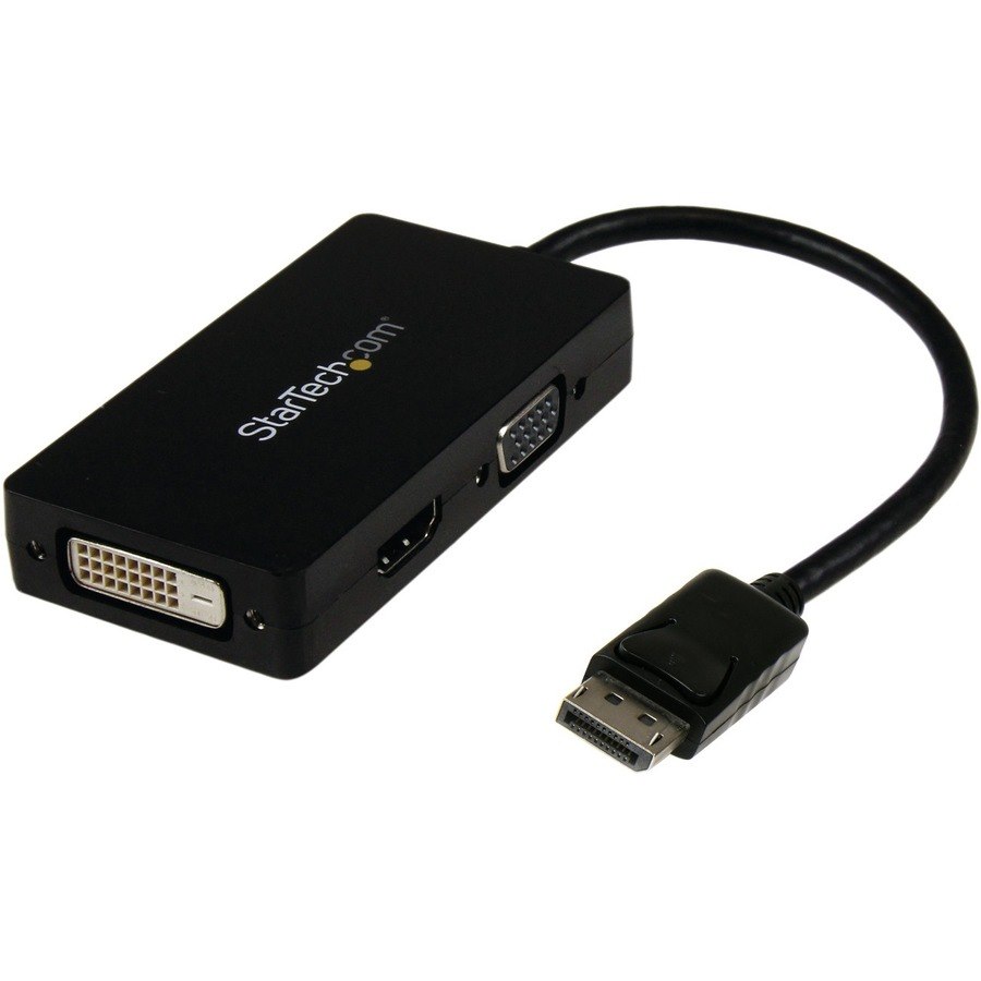 StarTech.com Travel A/V adapter: 3-in-1 DisplayPort to VGA DVI or HDMI converter