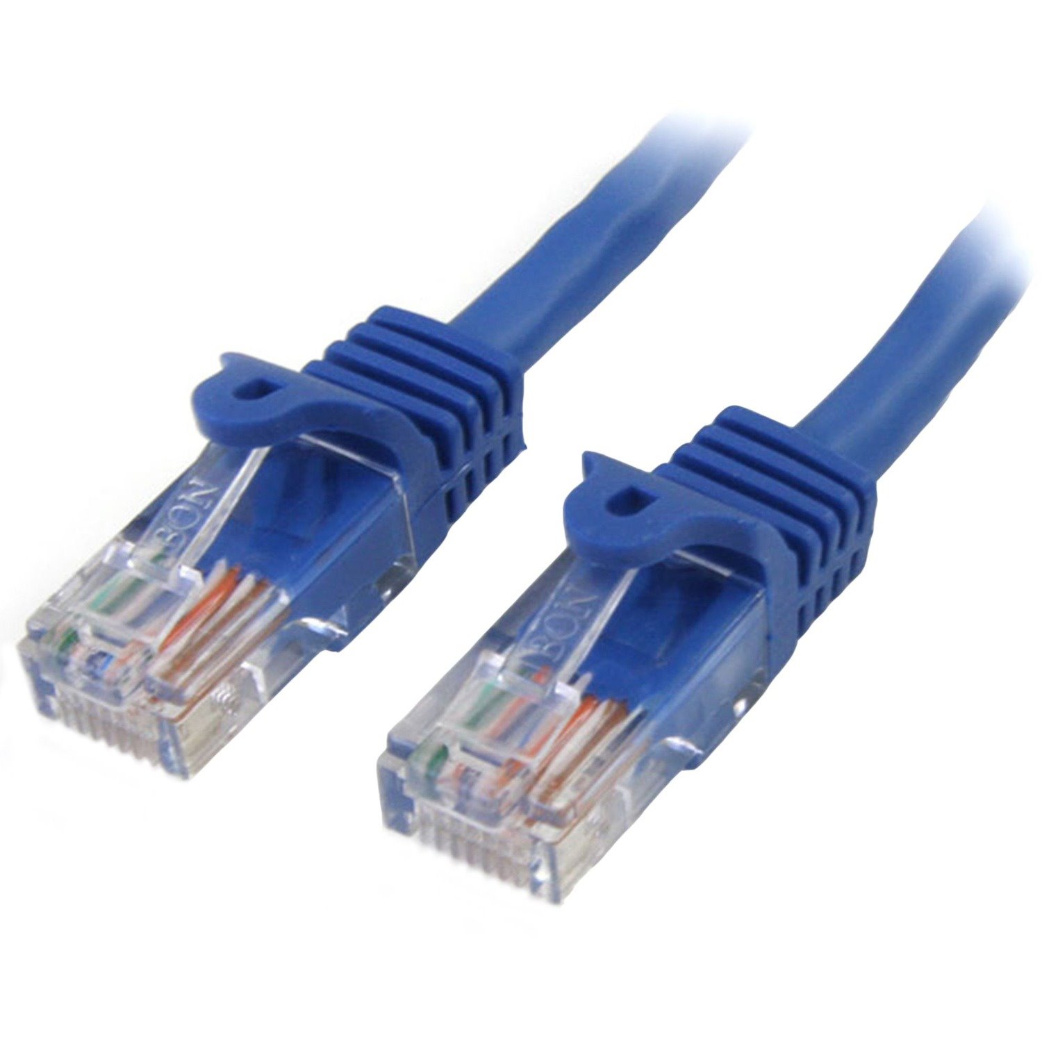 StarTech.com 1 m Blue Cat5e Snagless RJ45 UTP Patch Cable - 1m Patch Cord - Ethernet Patch Cable - RJ45 Male to Male Cat 5e Cable