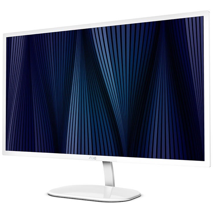 AOC Q32V3S/WS 32" Class WQHD LCD Monitor - 16:9 - White, Silver