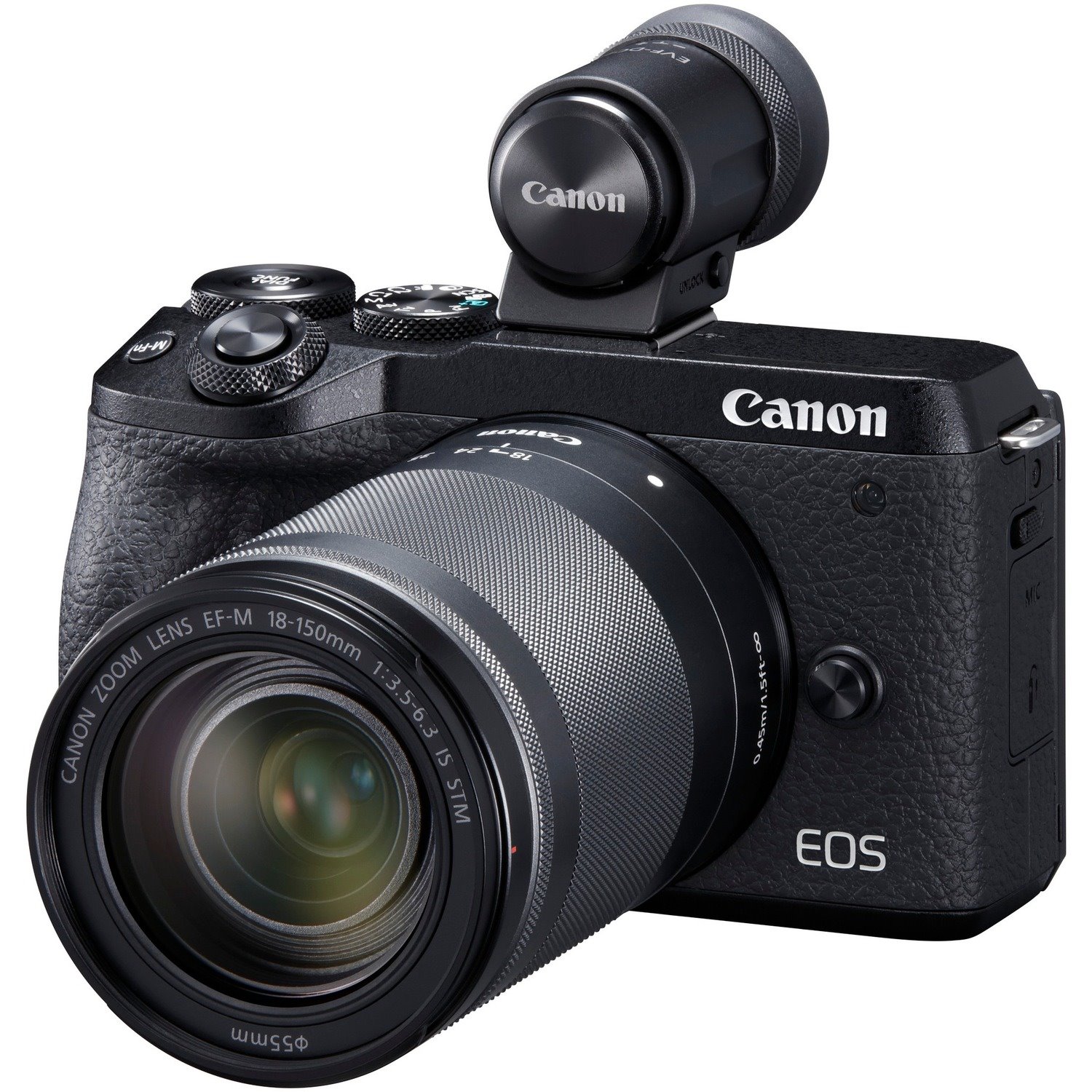 Canon EOS M6 Mark II 32.5 Megapixel Mirrorless Camera with Lens - 0.71" - 5.91" - Black