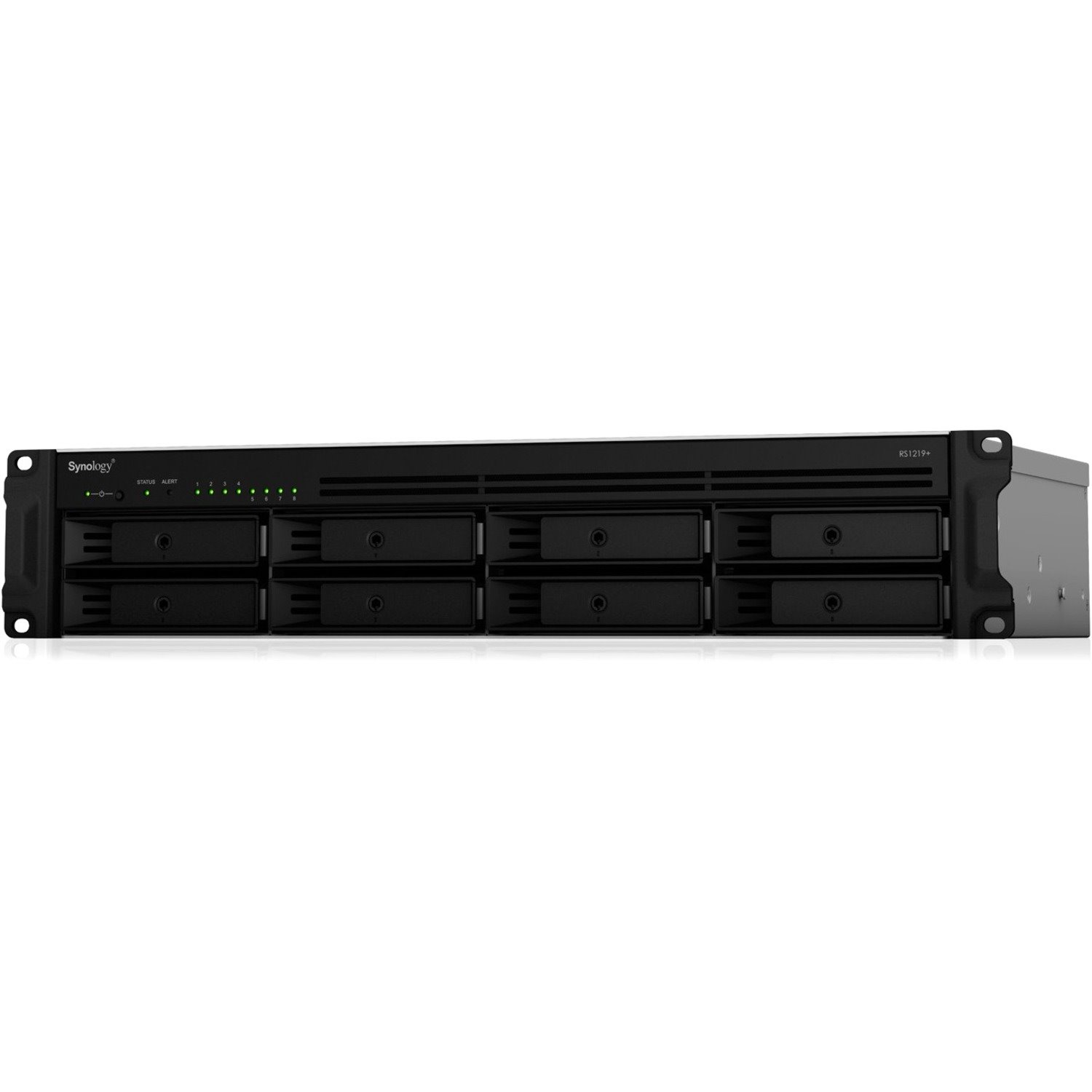 Synology RackStation RS1219+ 8 x Total Bays SAN/NAS Storage System Atom C2538 Quad-core (4 Core) 2.40 GHz - 2 GB RAM - DDR3 SDRAM - 2U Rack-mountable
