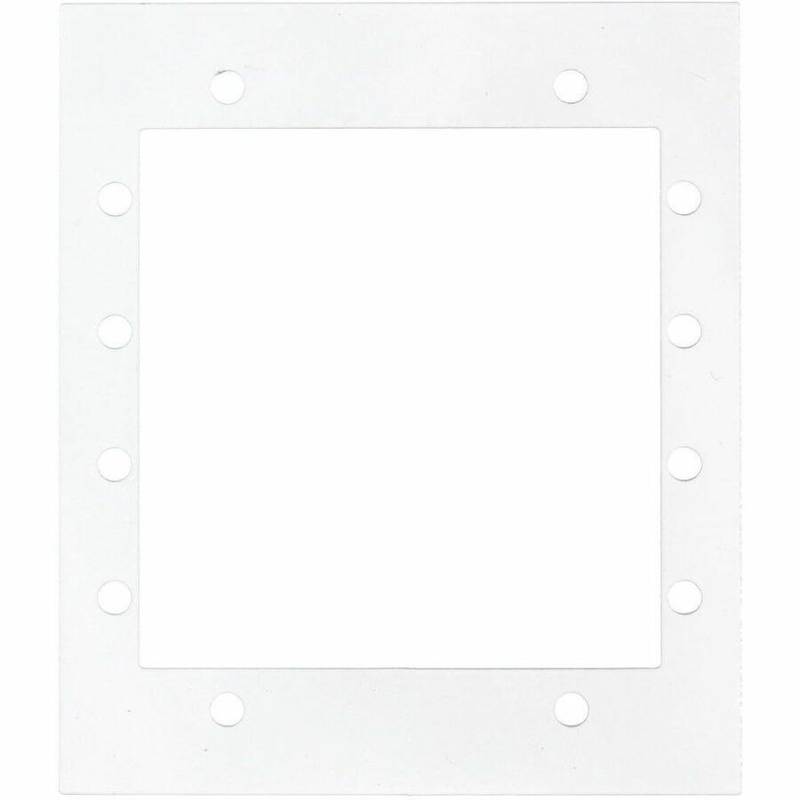 Hubbell Premise Wiring Recessed 8" Series, Sub Plate, Center, Two Gang, (4) Extron&reg; AAP Opening