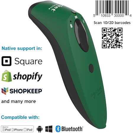 SocketScan® S740, 1D/2D Imager Barcode Scanner, Green