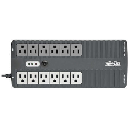 Eaton Tripp Lite Series 750VA 450W Standby UPS - 12 NEMA 5-15R Outlets, 120V, 50/60 Hz, USB, 5-15P Plug, Desktop / Wall Mount
