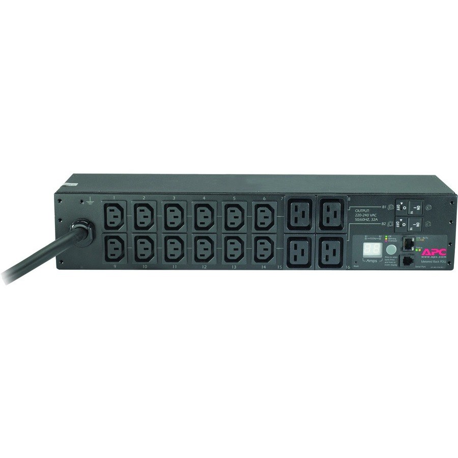 APC by Schneider Electric Rack PDU, Metered, 2U, 32A, 230V, (12) C13 & (4) C19