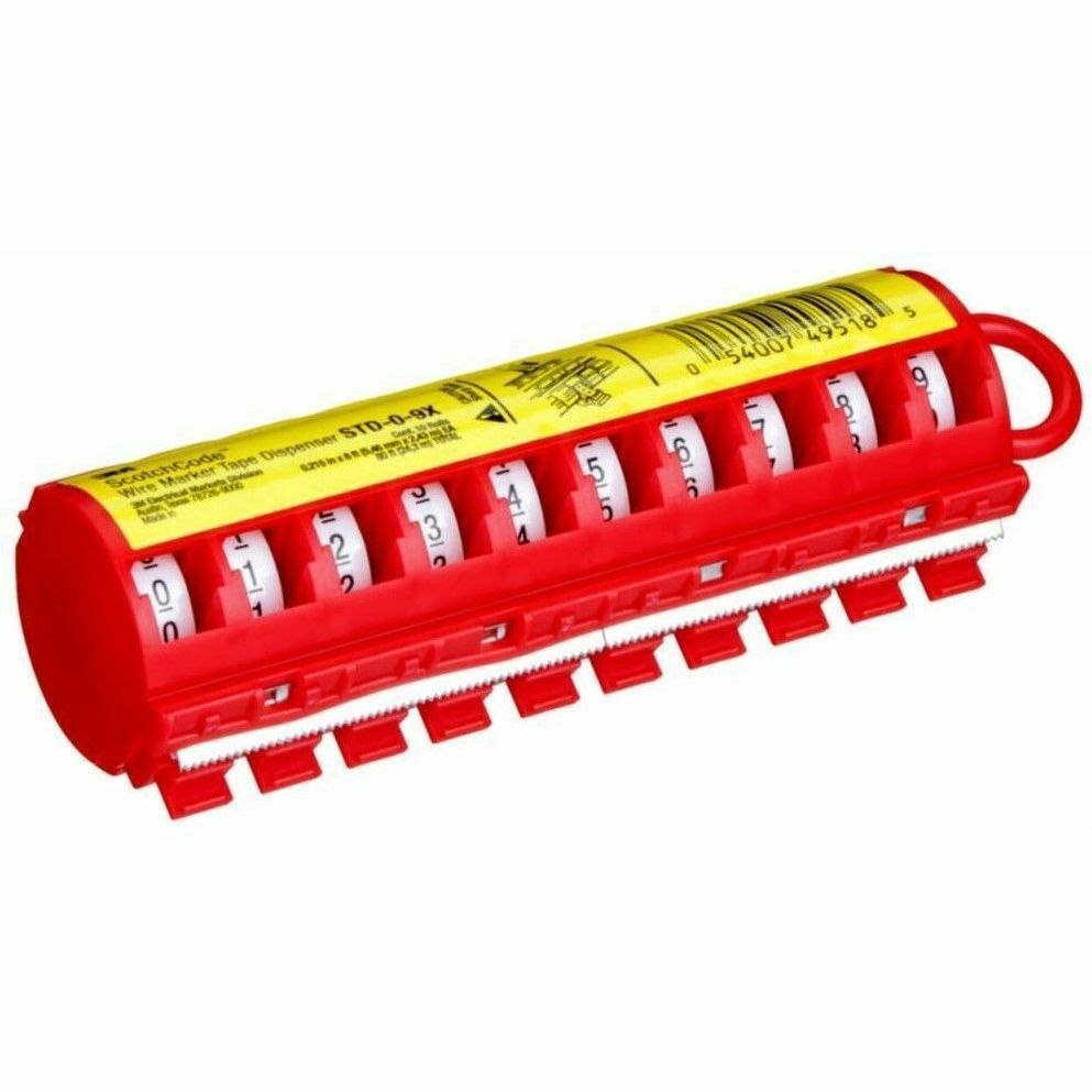 3M ScotchCode Wire Marker Tape Dispenser STD