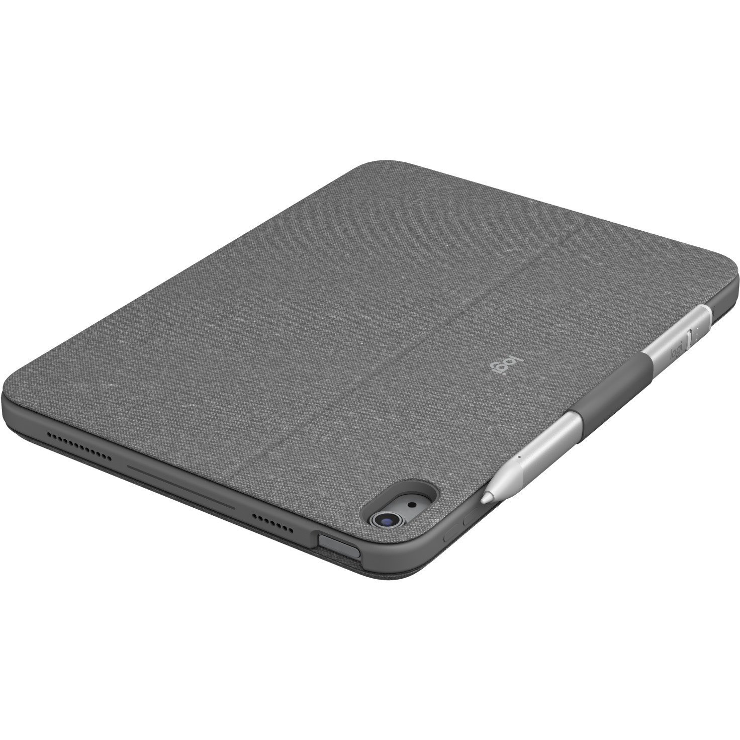 Logitech Combo Touch Keyboard/Cover Case Apple, Logitech iPad (10th Generation) Tablet - Oxford Gray