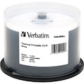 Verbatim CD-R 700MB 52X DataLifePlus White Thermal Printable - 50pk Spindle