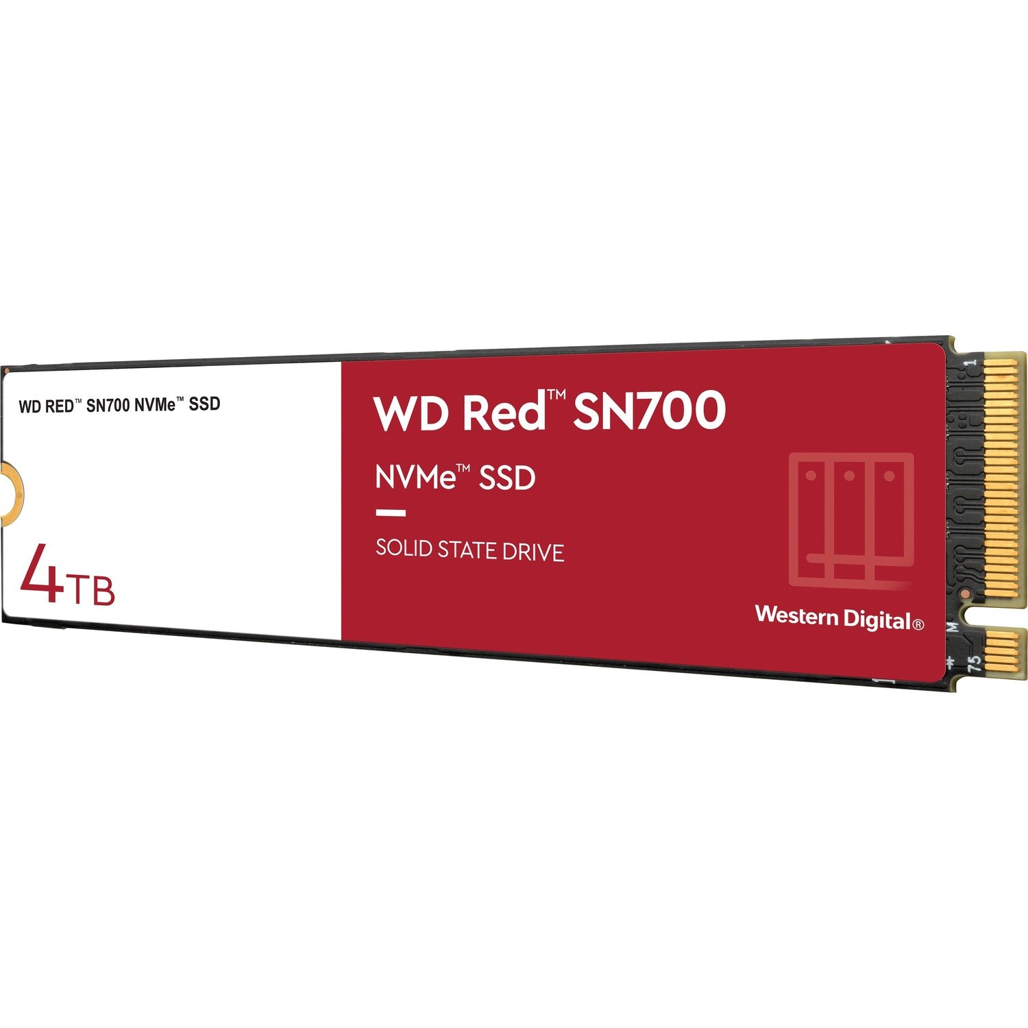 WD Red SN700 WDS400T1R0C 4TB Solid State Drive - M.2 2280 Internal - PCI Express NVMe (PCI Express NVMe 3.0 x4)