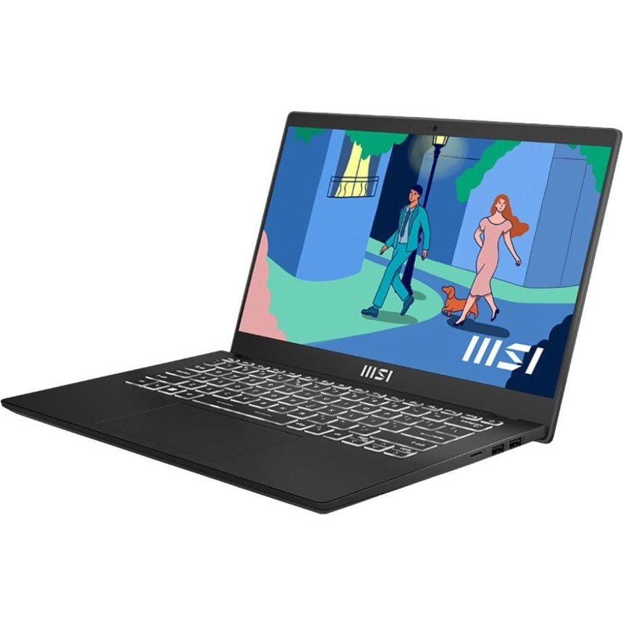 MSI Modern 14 Modern 14 C12M-032 14" Notebook - Full HD - 60 Hz - Intel Core i5 12th Gen i5-1235U - 8 GB - 512 GB SSD - Classic Black