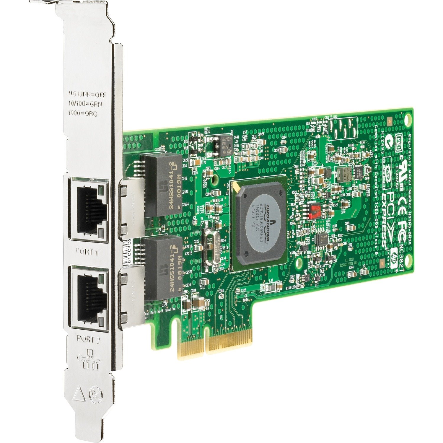 HPE NC382T PCI Express Dual Port Multifunction Gigabit Server Adapter