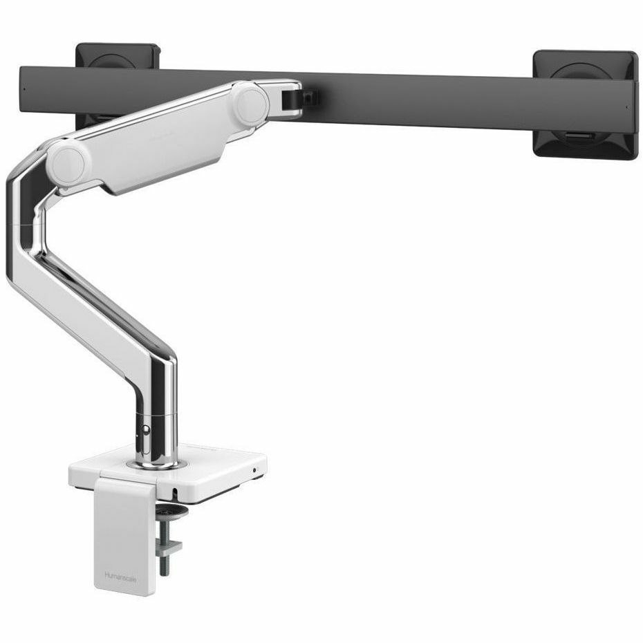 Humanscale M81M31CWB2BNA Mounting Arm for Monitor - Polished Aluminum, White