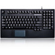 Adesso EasyTouch AKB-425UB Keyboard - Cable Connectivity - USB Interface - TouchPad - English (US) - Black