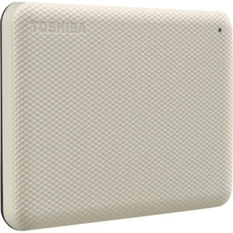 Toshiba Canvio Advance HDTCA20EW3AA 2 TB Portable Hard Drive - 2.5" External - Light Beige