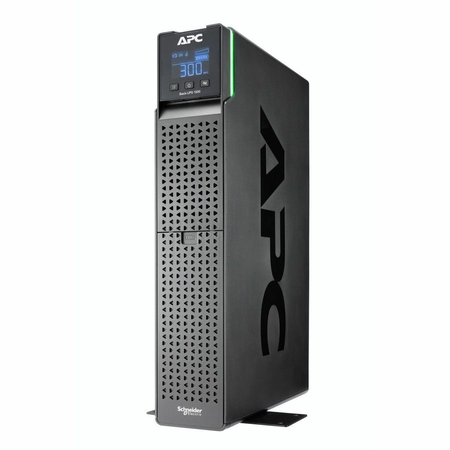 APC by Schneider Electric Back-UPS Pro 1500VA Rack/tower UPS - 2U Rack/Tower - AVR - 3.03 Minute Stand-by - 120 V AC Input - 120 V AC Output - Stepped Approximated Sine Wave - LCD Display - 8 x NEMA 5-15R