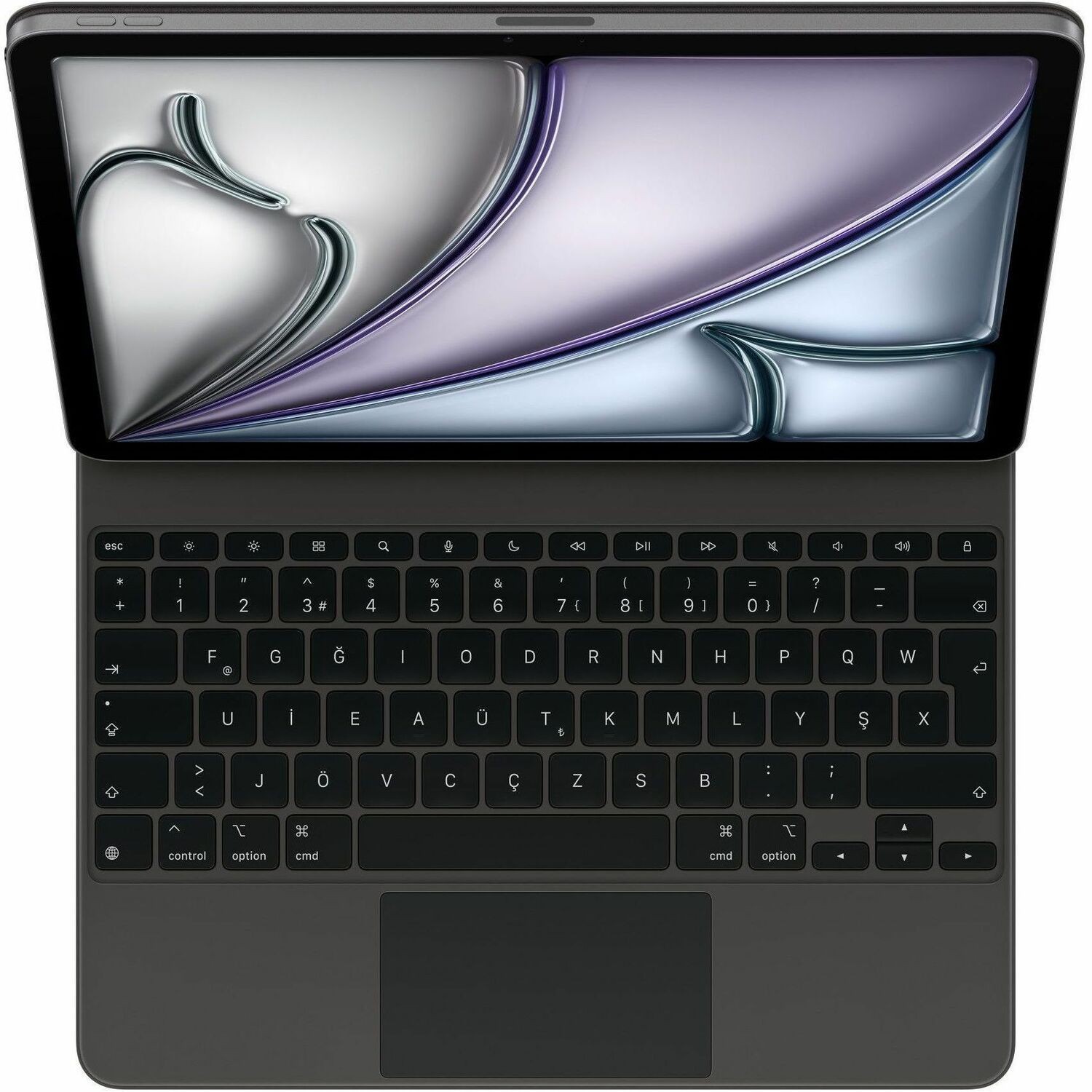 Apple Magic Keyboard/Cover Case for 33 cm (13") iPad Air 13 (2024), iPad Air 13 (2025) Tablet - Turkish Keyboard - Black