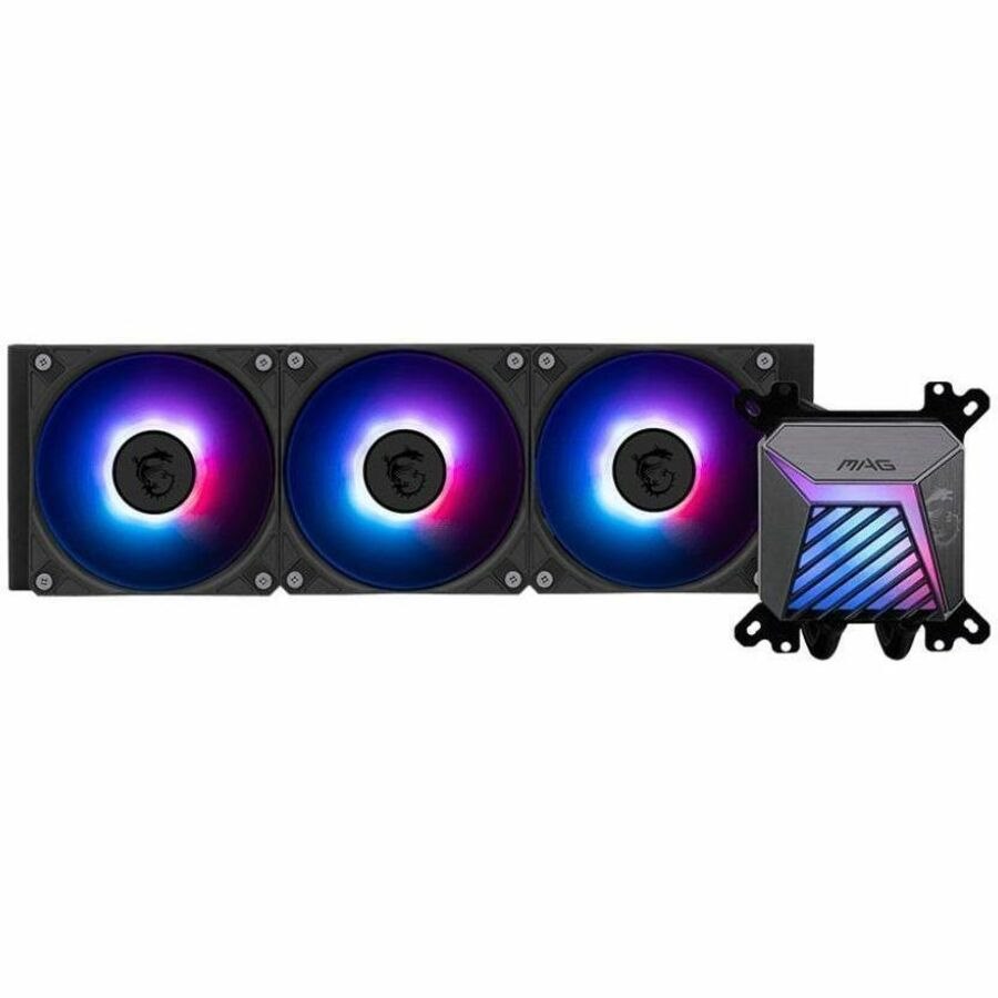 Msi Mag Coreliquid A15 360, 3 Fans, Rifle Bearing, 500~2050 ± 150 RPM, Am5 / Am4, 71.23 X 69.47 X 75.05 MM 3Y Warranty