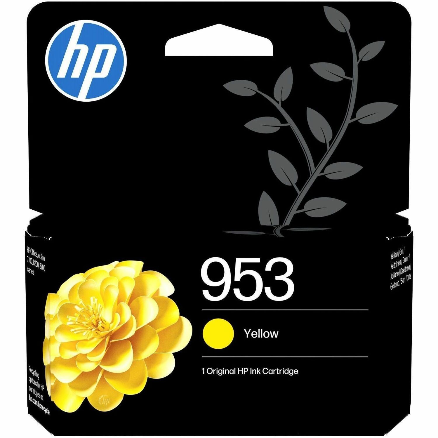 HP 953 Origineel Standaard Rendement Inkjet Inktcartridge - Geel - 1 Verpakking