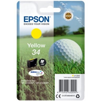 Epson DURABrite Ultra 34 Original Inkjet Ink Cartridge - Yellow - 1 / Pack