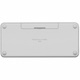 Logitech Pebble Keys 2 K380S Keyboard - Wireless Connectivity - USB Interface - English - Tonal White