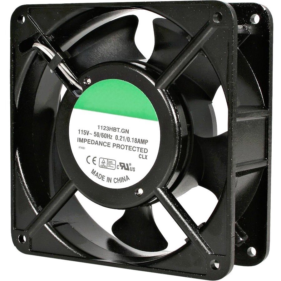 StarTech.com 120mm Axial Rack Muffin Fan for Server Cabinet - 115V - AC Cooling - Low Noise & Quiet PC Computer Case Fan