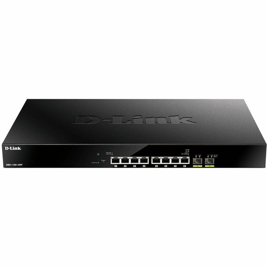 D-Link DMS-1100 DMS-1100-10TP 8 Ports Manageable Ethernet Switch - 2.5 Gigabit Ethernet, 10 Gigabit Ethernet - 10GBase-X, 2.5GBase-T