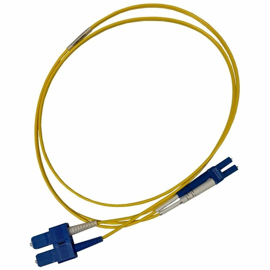 Ortronics Infinium Core LC to SC Duplex Patch Cord, 2mm, OS2 Yellow, Plenum , 3 Meter
