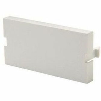 Wiremold Series II Blank Module, 1U, Cloud White