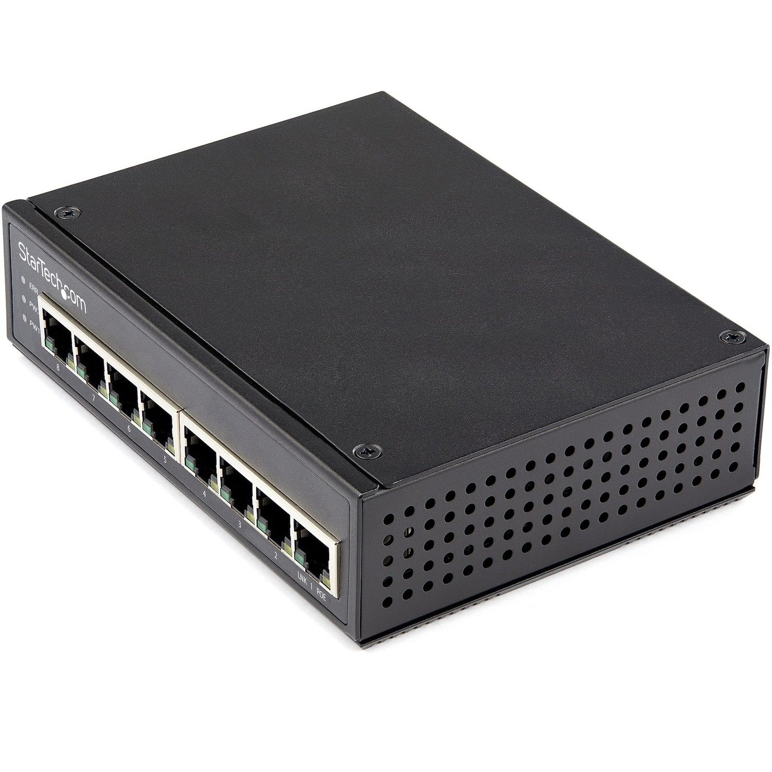 StarTech.com Industrial 8 Port Gigabit PoE Switch 30W - Power Over Ethernet Switch - GbE POE+ Network Switch - Unmanaged - IP-30