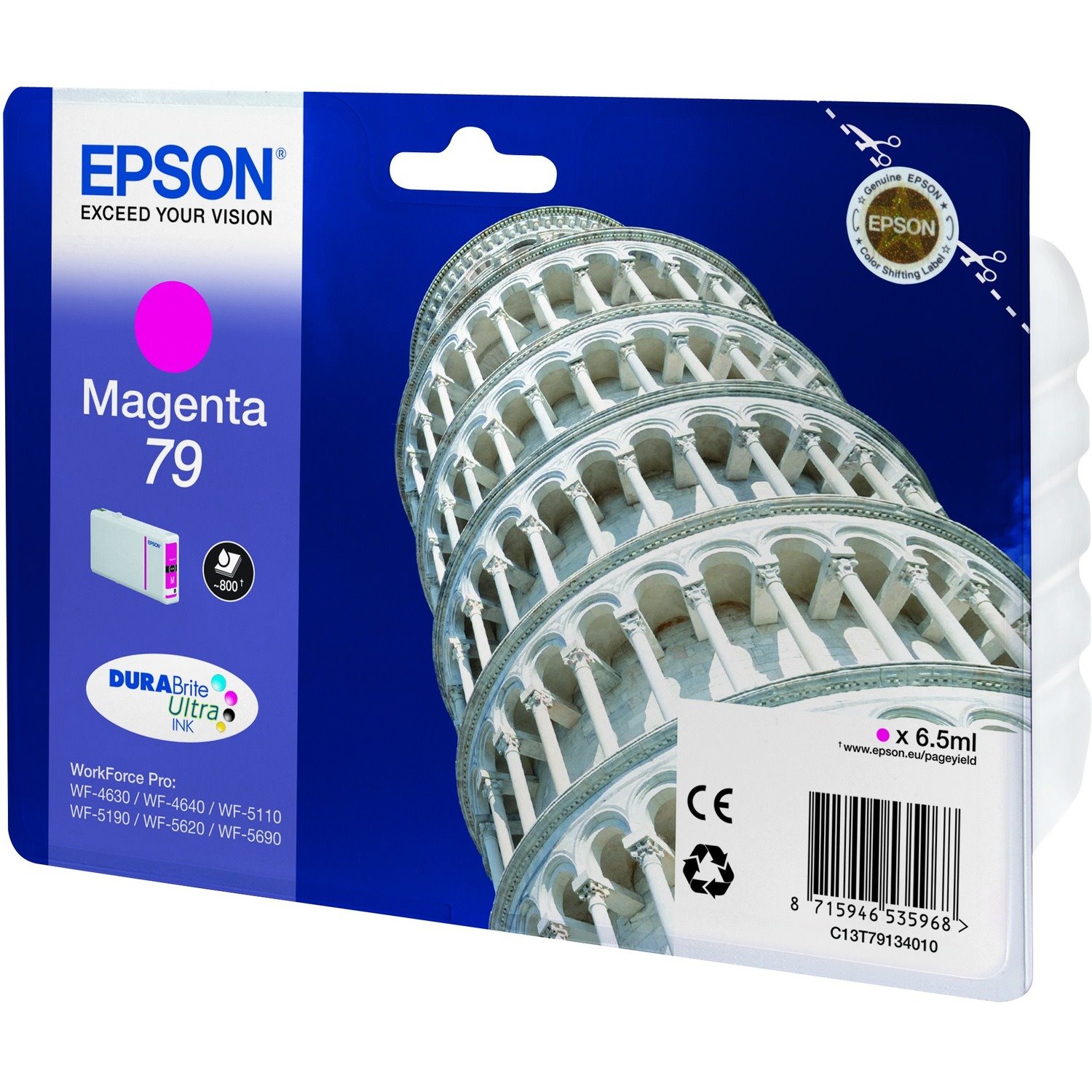 Epson DURABrite Ultra 79 Original Inkjet Ink Cartridge - Magenta - 1 Pack