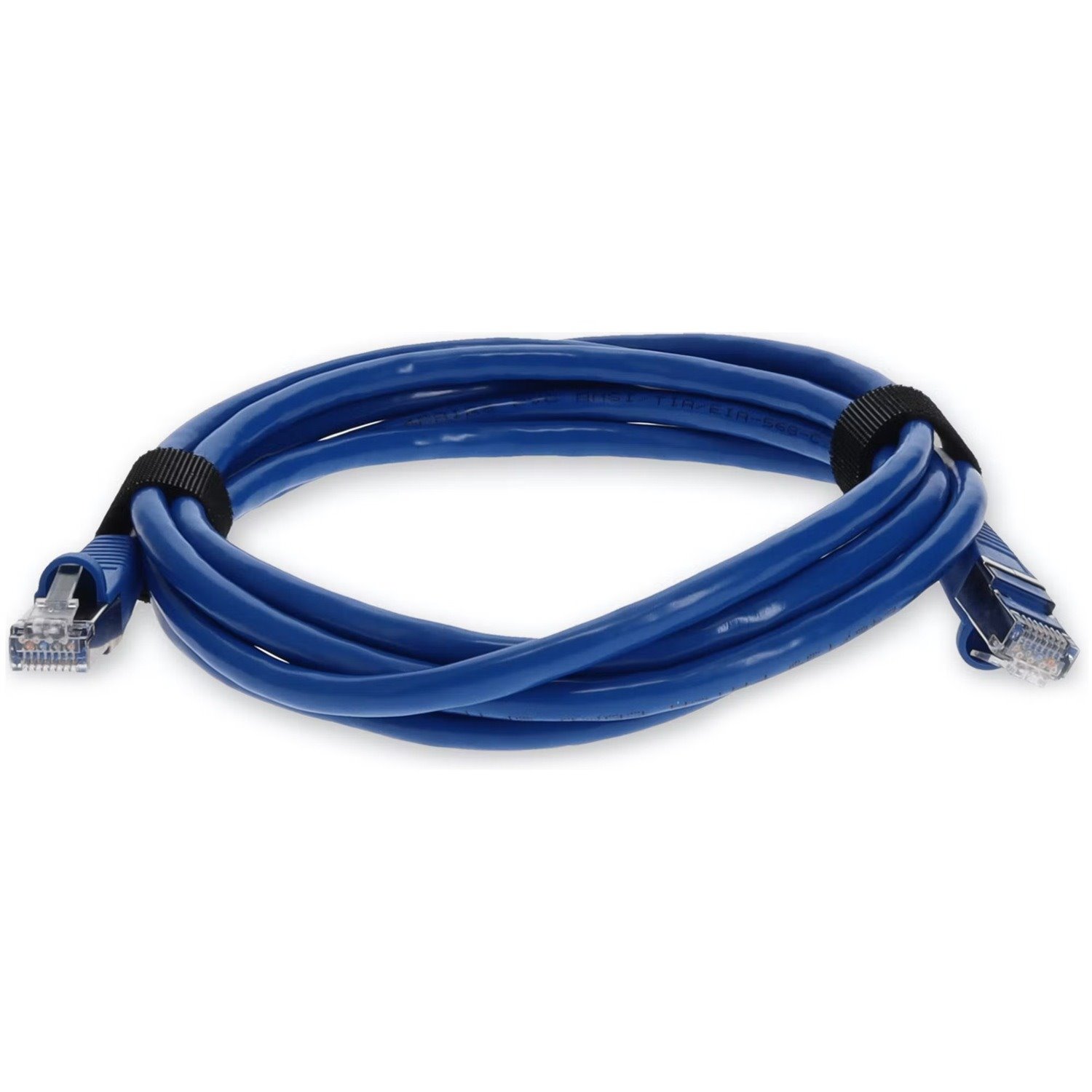 AddOn 6ft Blue CAT 7 Shielded (S/FTP) PVC Ethernet Cable Snagless Bubble Boot RJ-45 M/M