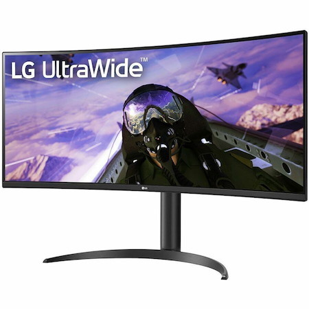 LG 34BP65C-B 34" Class UWQHD Curved Screen LED Monitor - Black