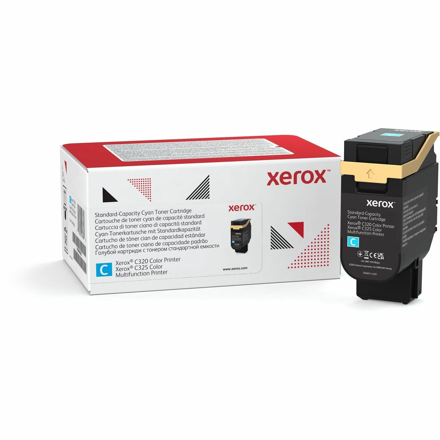 Xerox Genuine XeroxÂ&reg; C320 Color Printer&acirc;&euro;/&acirc;&euro;C325 Color Multifunction Printer Cyan Standard capacity Toner Cartridge (1800 Pages) - 006R04820