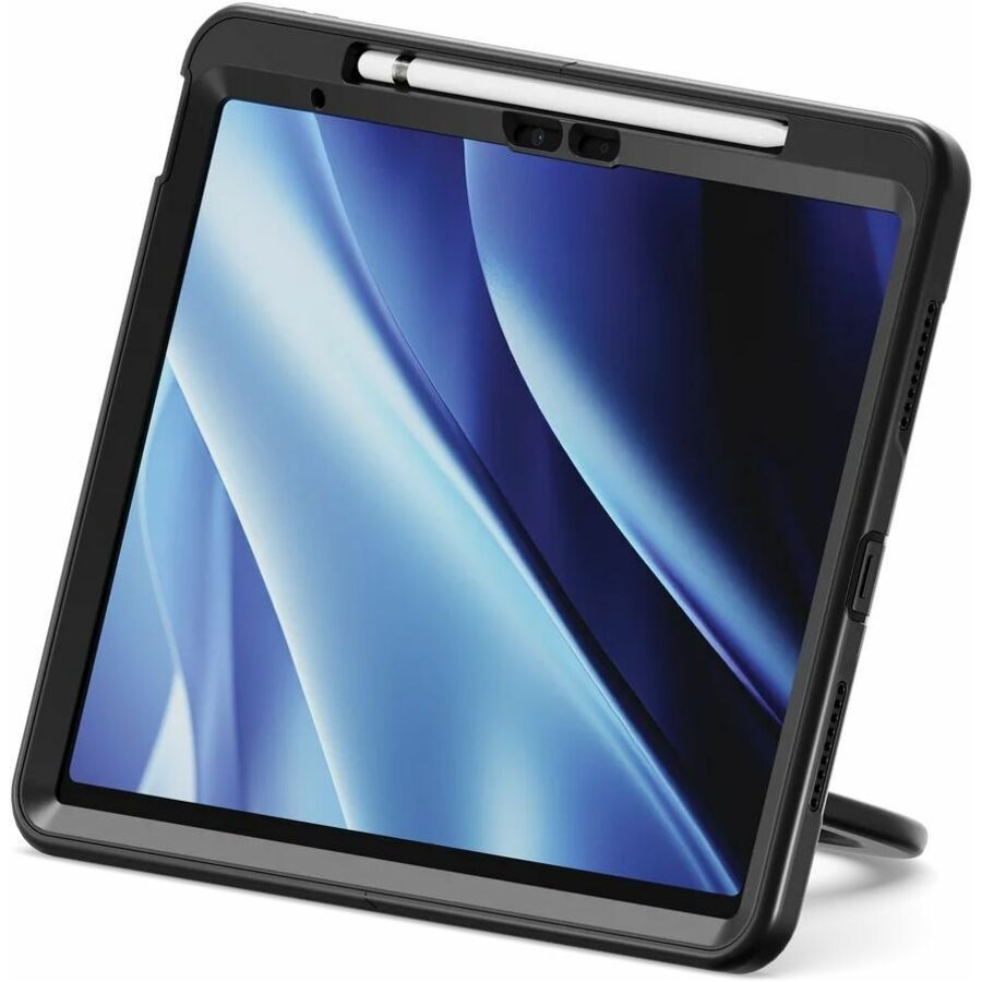 Cygnett GripStand Apple iPad Air (M2/M3) '13'/ iPad Pro 12.9' (6TH-3RD) Case - Black (CY5203CPGRP), Built-In Screen Protector, 2 Years Warranty
