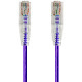 Monoprice SlimRun Cat6 28AWG UTP Ethernet Network Cable, 7ft Purple