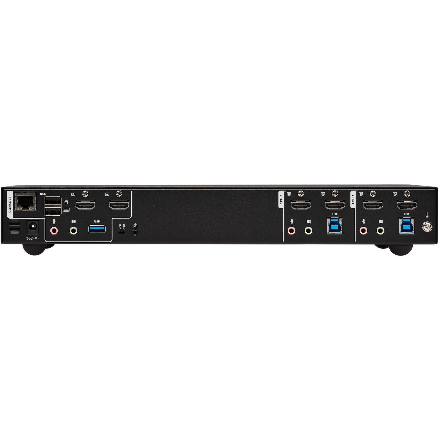 Tripp Lite by Eaton 2-Port HDMI Dual-Display KVM Switch - 4K 60 Hz, USB 3.2 Gen 1, HDCP 2.2, USB Sharing