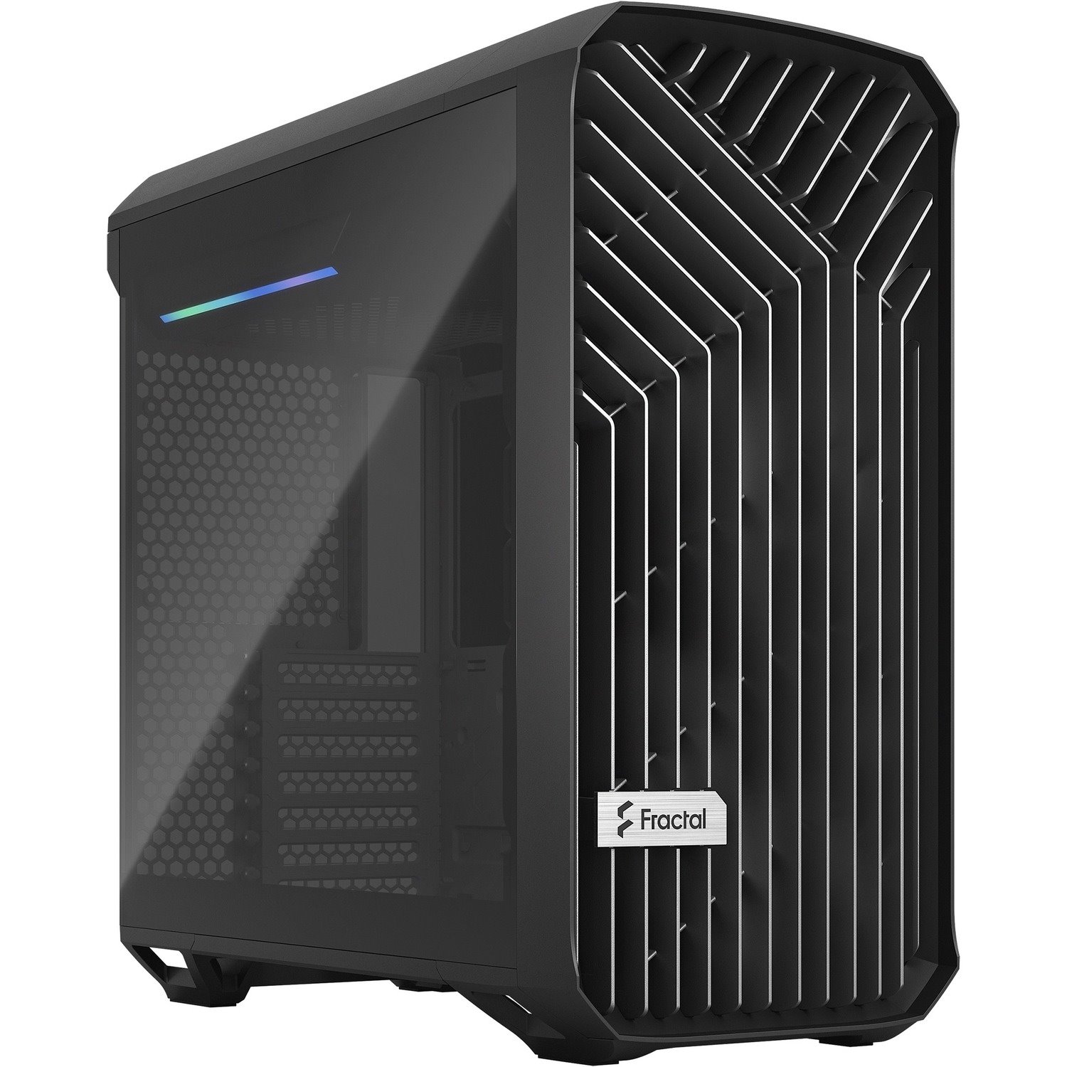 Fractal Design Torrent Compact Computer Case - ATX Motherboard Supported - Tower - Tempered Glass, Steel - Black, Grey