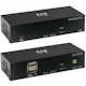 Eaton Tripp Lite Series DisplayPort over Cat6 Extender Kit, KVM Support, USB, 4K, DP1.2a, PoC, HDCP 2.2, 230 ft. (70 m), TAA