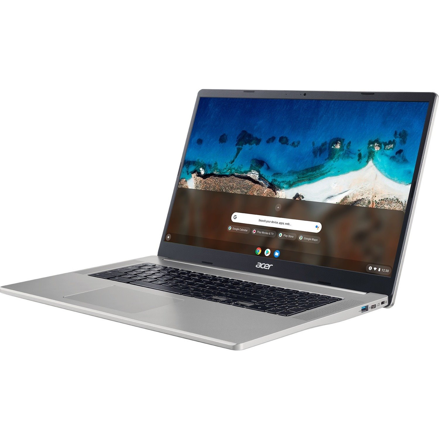 Acer Chromebook 317 CB317-1H CB317-1H-C41X 17.3" Chromebook - Full HD - Intel Celeron N5100 - 4 GB - 32 GB Flash Memory - English (US) Keyboard - Sparkly Silver