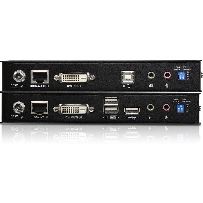 ATEN USB DVI HDBaseT 2.0 KVM Extender (1920 x 1200@100 m)-TAA Compliant