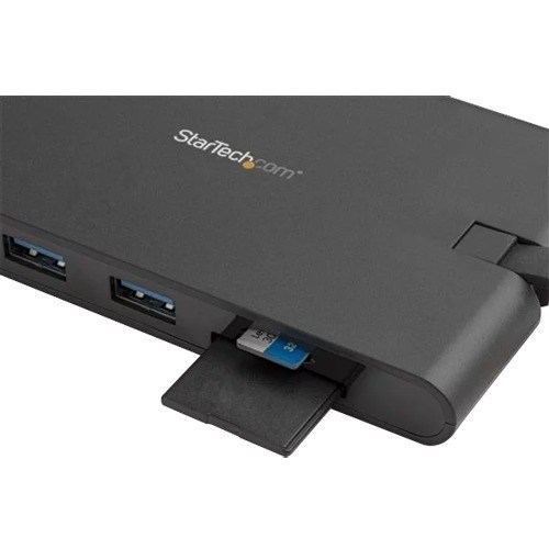 StarTech.com USB C Multiport Adapter - USB Type-C Mini Dock with HDMI 4K or VGA Video - 100W PD Passthrough, 3x USB 3.0, GbE, SD & MicroSD