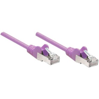 Intellinet 10 FT Purple Cat5e Snagless Patch Cable