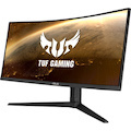 TUF VG34VQL1B 34" Class WQHD Curved Screen Gaming LCD Monitor - 21:9 - Black