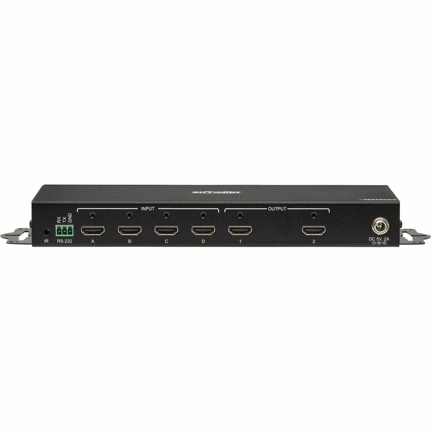 Tripp Lite by Eaton 4x2 HDMI Matrix Switch/Splitter with Remote Control and Multi-Resolution Support, 4K 60 Hz, HDR, 4:4:4, TAA